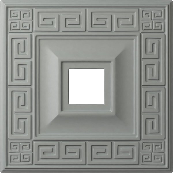 Ekena Millwork Eris Ceiling Medallion (Fits Canopies up to 9 7/8"), 18"W x 18"H x 3 1/2"ID x 1 1/8"P CM18ER